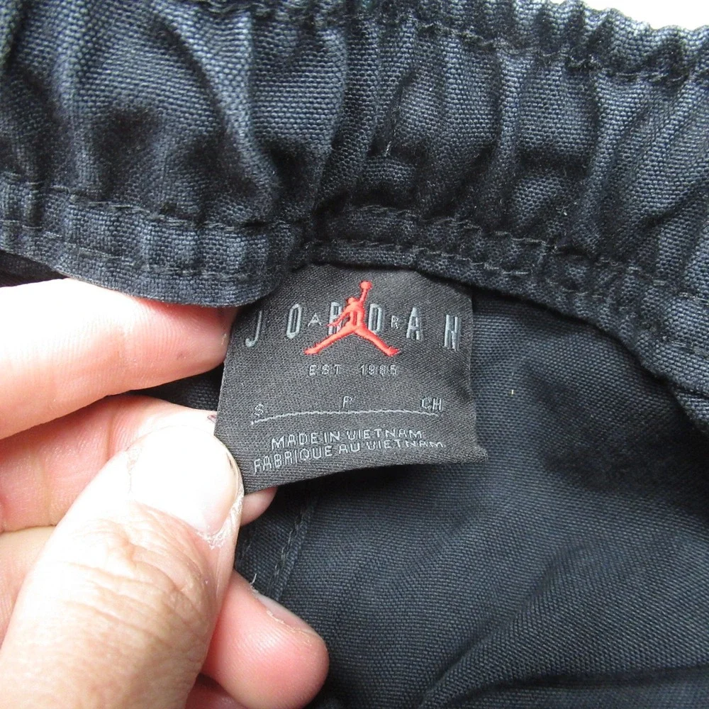 Jordan Pants Mens Small Black Chicago Utility Cargo Active Jog Relaxed 27x32‎